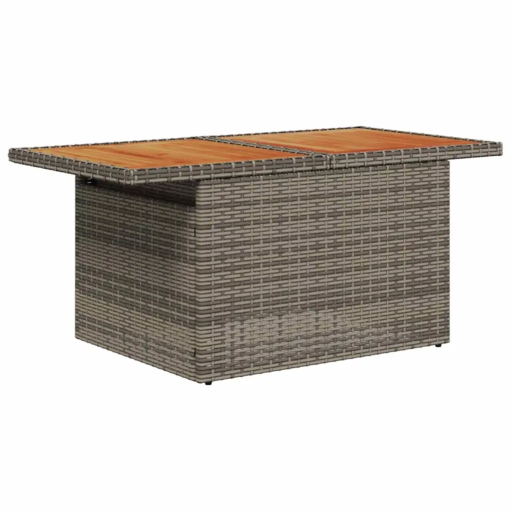 Set Divano da Giardino con cuscino 7 pcs grigio e blu navy 3349667