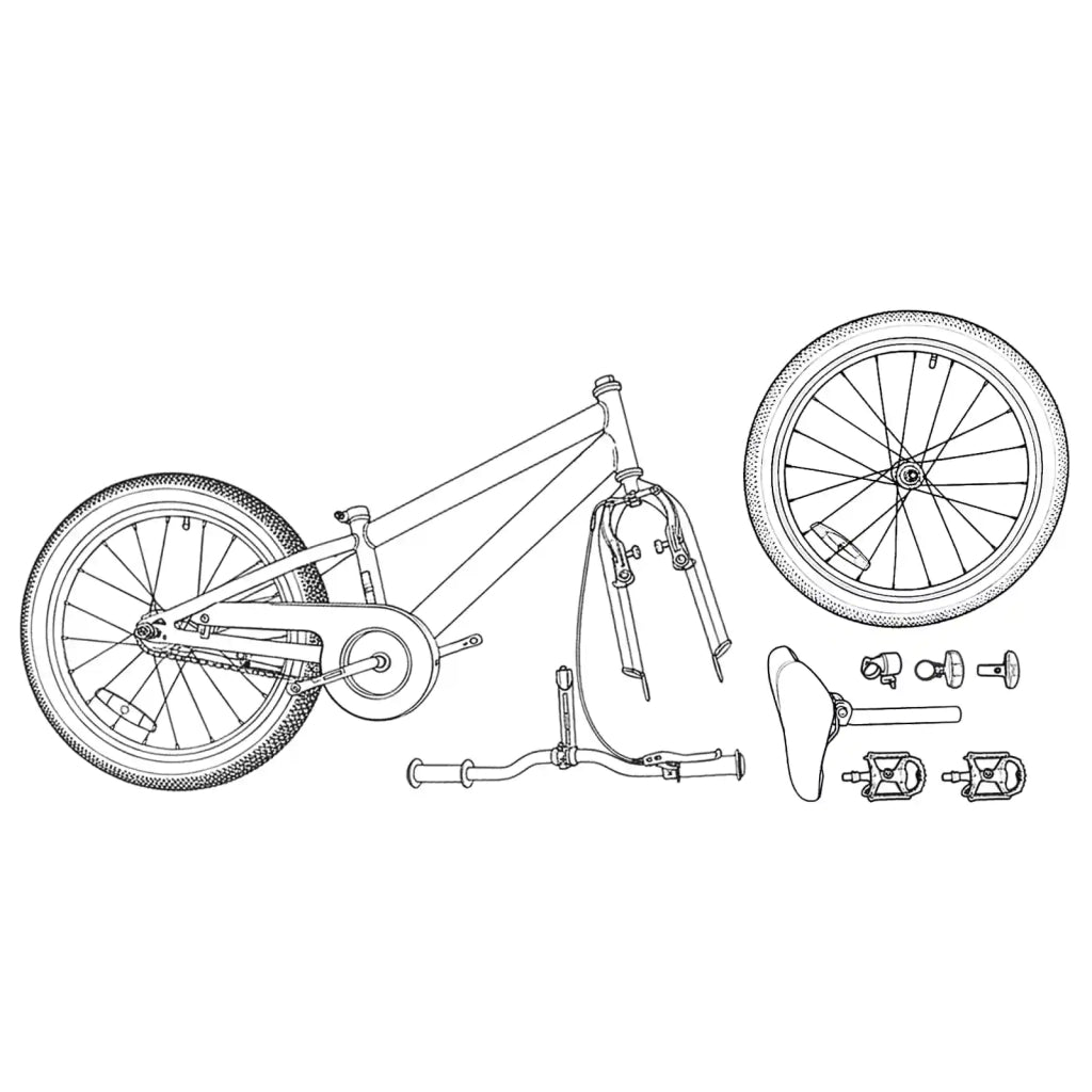 BMX 16 Pollici per 5-8 anni Blu Scuro