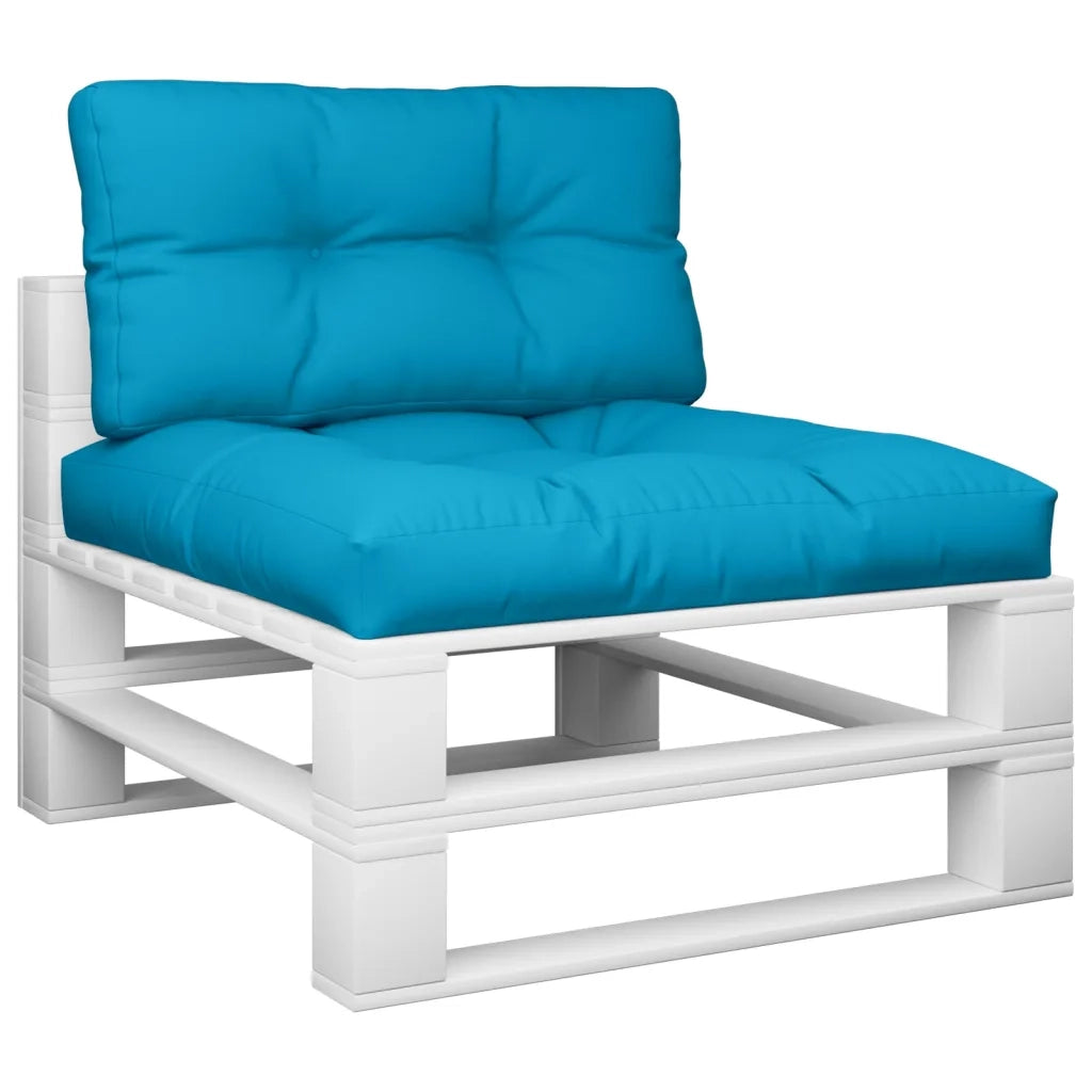 Cuscini per Pallet 2 pz | Cuscini per sedie Azzurro in Tessuto