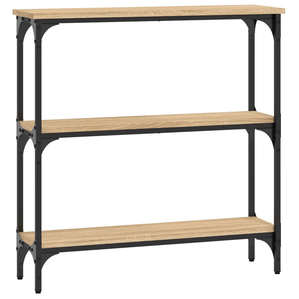 Table console Chêne Sonoma 75x22,5x75 cm Bois d'ingénierie