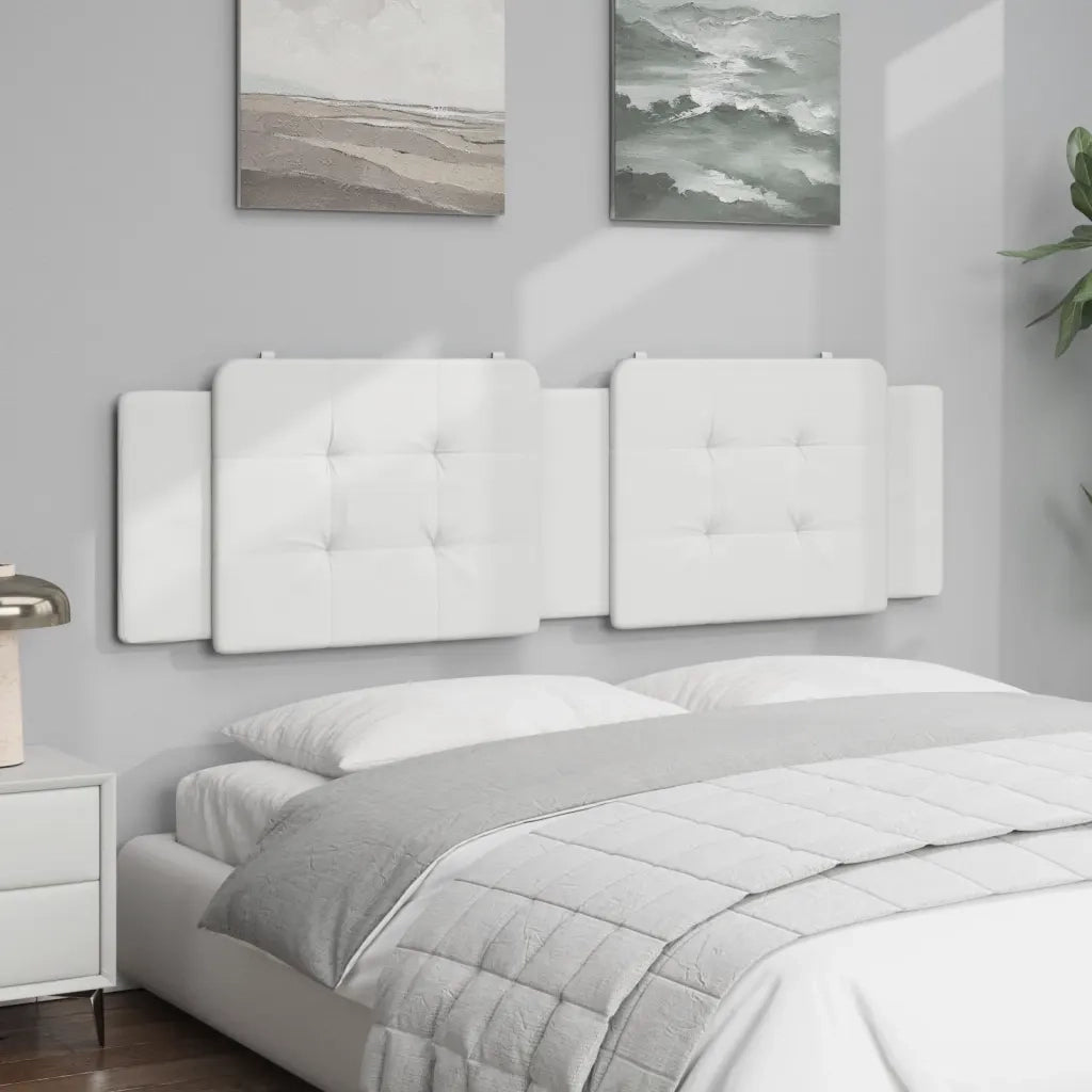 Coussin de tête de lit Zadar blanc 180 cm similicuir