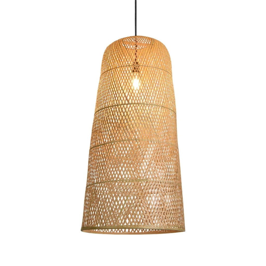 LÚZETE - LAMPADA DA SOFFITTO DI BAMBÙ MEDIA E27 MOANA
