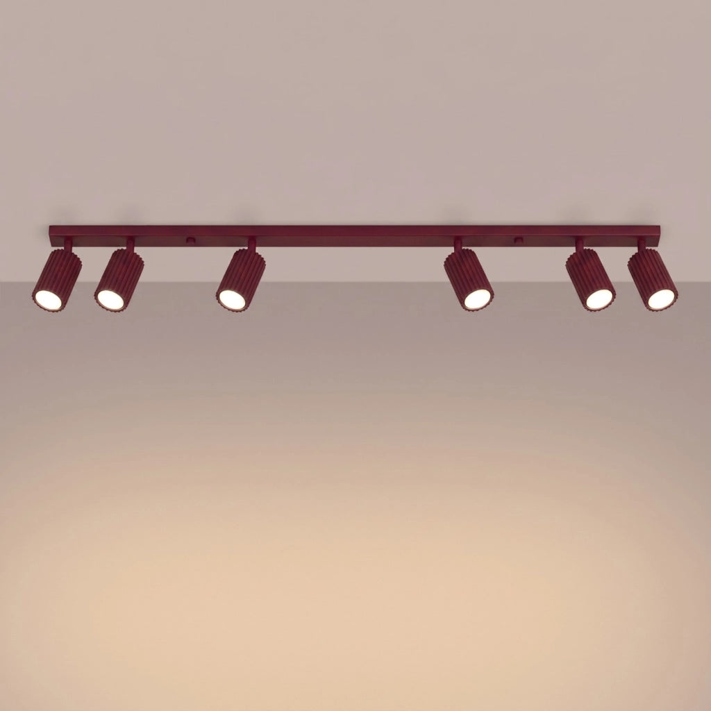 Plafoniera KARBON 6L bordeaux
