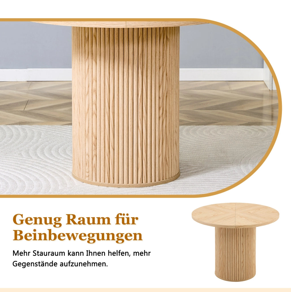 Set tavolo da pranzo rotondo con sedie, Ø 100 cm