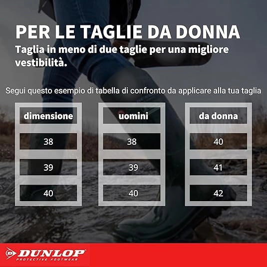 STIVALE PVC ANTINFORTUNIO WORK-ITS DUNLOP - VERDE S5 42- 1 paia