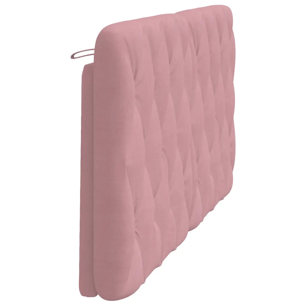 Coussin de tête de lit rose 160 cm velours