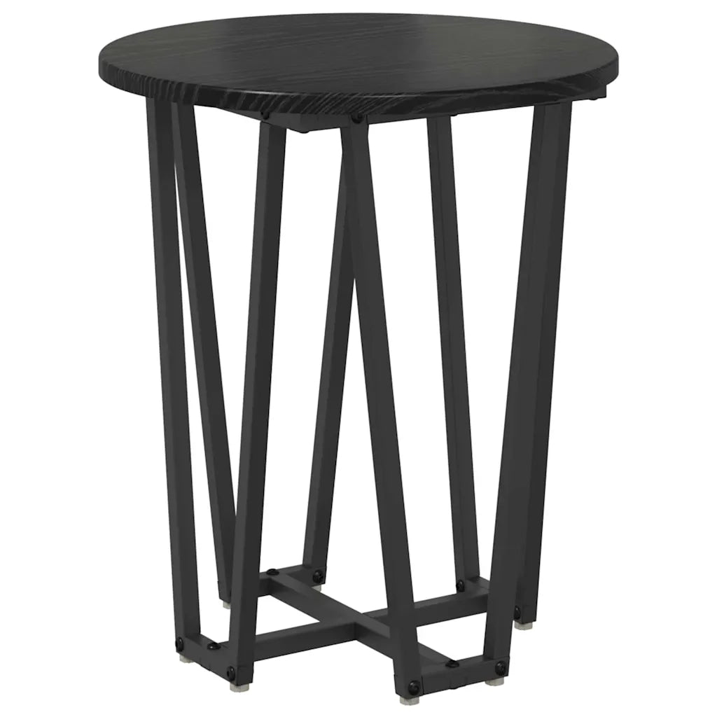 Set tavolini 2 pz | Tavolo laterale Rovere Nero