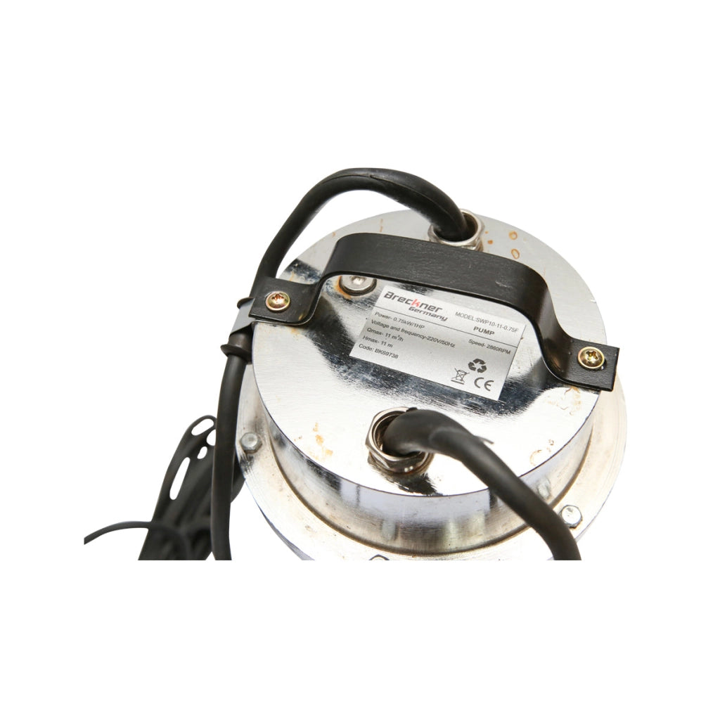 Pompa sommersa per acque reflue, con galleggiante, 750W, 200L/min, profondità 11m, 220V SWP10-11-0.75F Breckner Germany