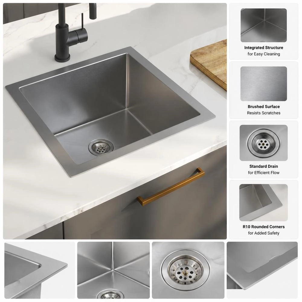 Handmade Stainless Steel Kitchen Sink