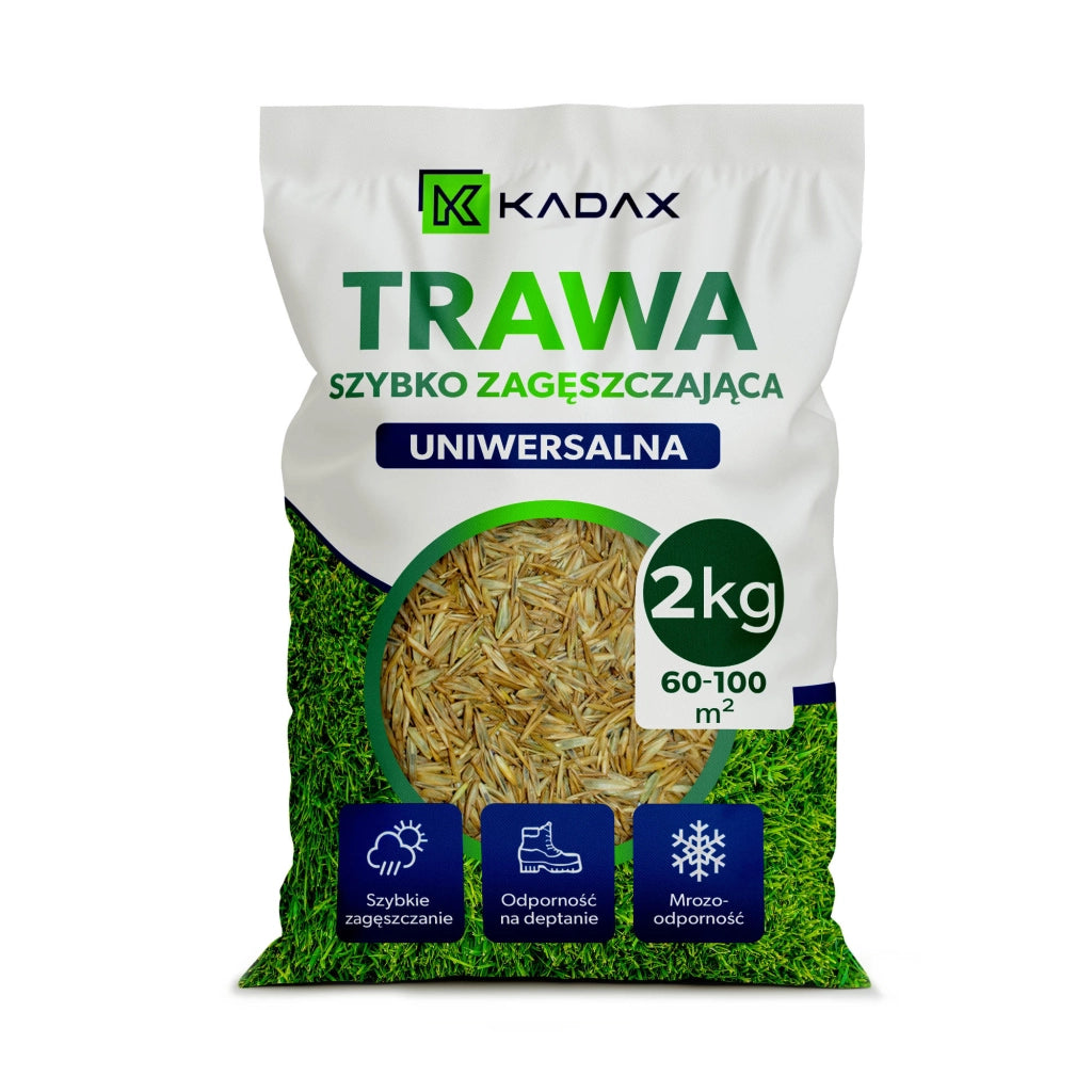 Semi per prato KADAX universali, a rapida crescita e resistenti, 2 kg, copertura 80 m²