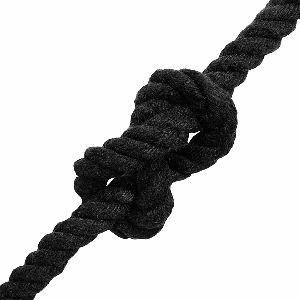 Corda di Cotone 14 mm 50 m Nero 100% Cotone 42011818