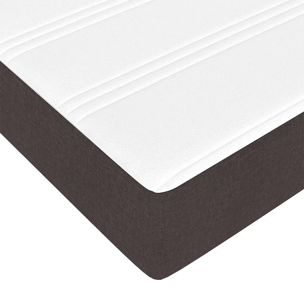 Letto matrimoniale | Letto per adulti | Struttura del letto Marrone Scuro 120 x 200 cm Tessuto