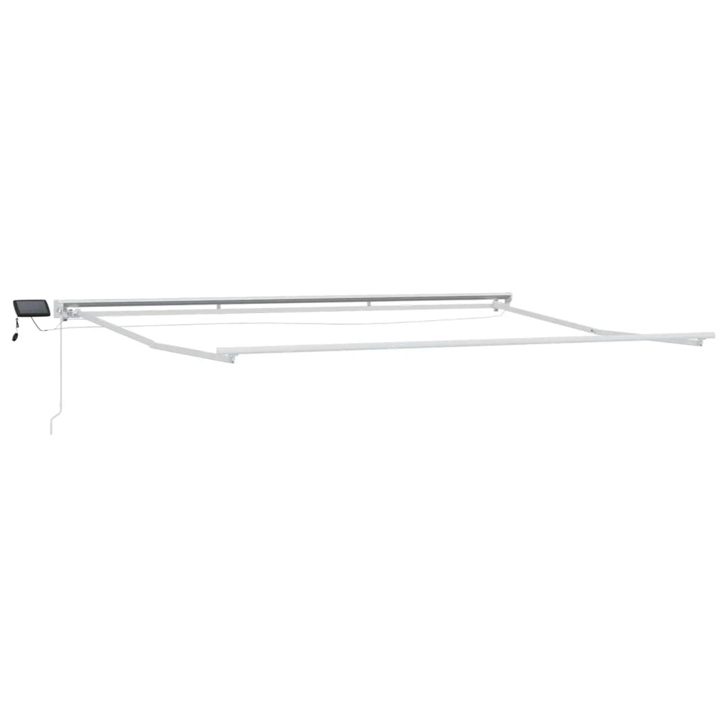 Cornice per Tenda Manuale con LED Antracite e Bianco 4,5 × 3 m 3420655