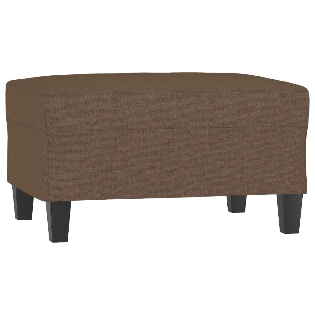 Poggiapiedi Marrone 70x55x41 cm in Tessuto 349350