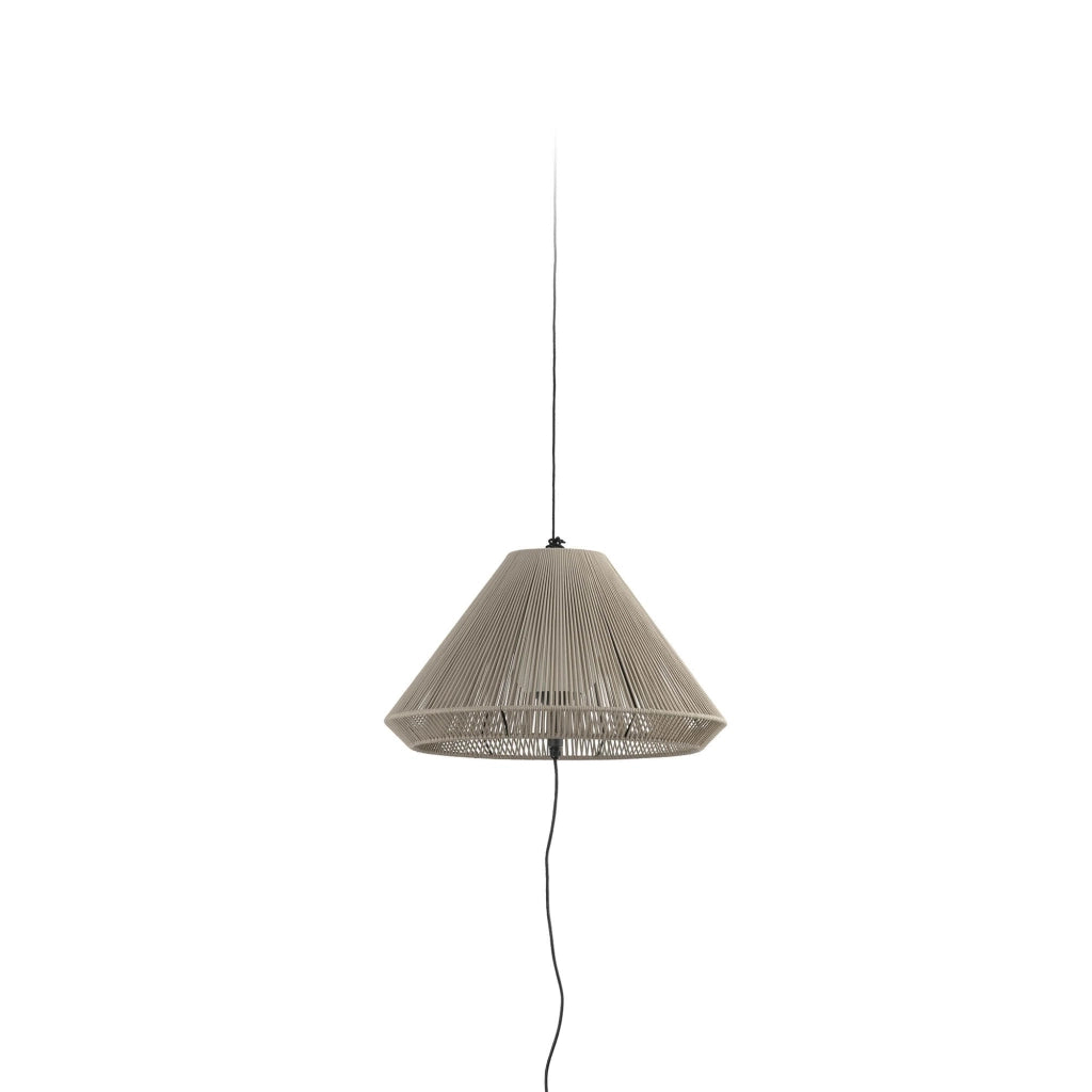 Faro Barcelona 71584-09 - SAIGON OUT C70 Lampada portatile e sospensione grigia/beige hole cap