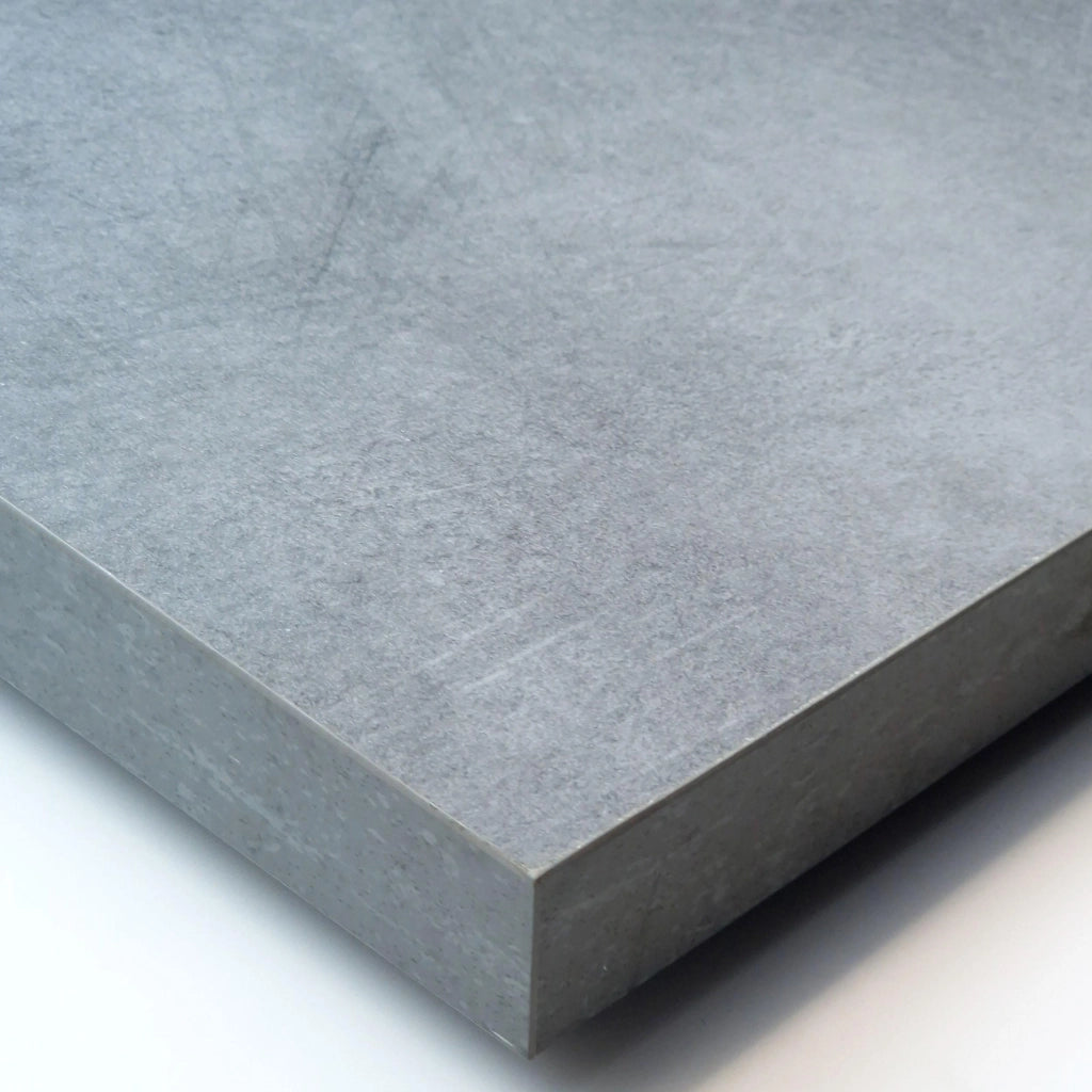 Consolle allungabile, 160x90x73cm, Per 8 persone, Gambe in legno, grigio cemento RF2995