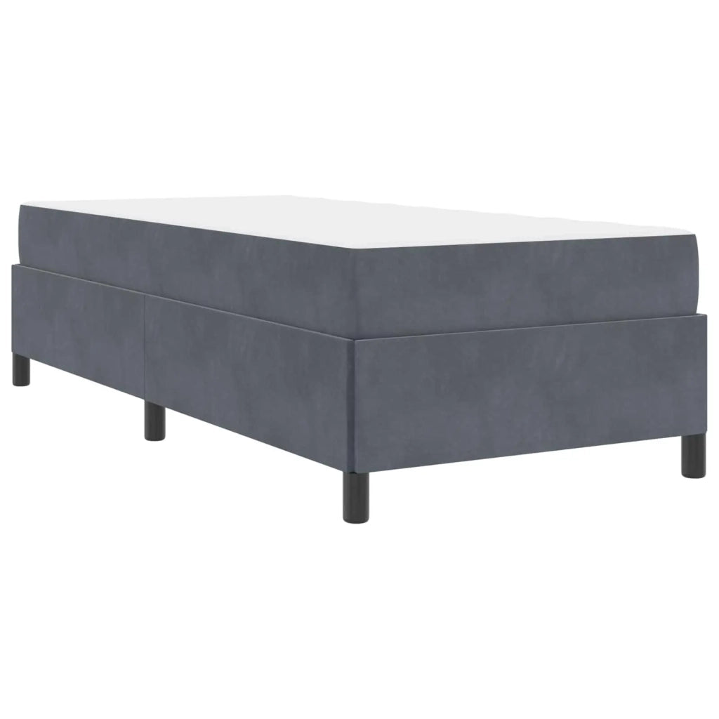 Letto singolo | Letto per adulti | Struttura del letto Grigio scuro 80 x 200 cm Tessuto