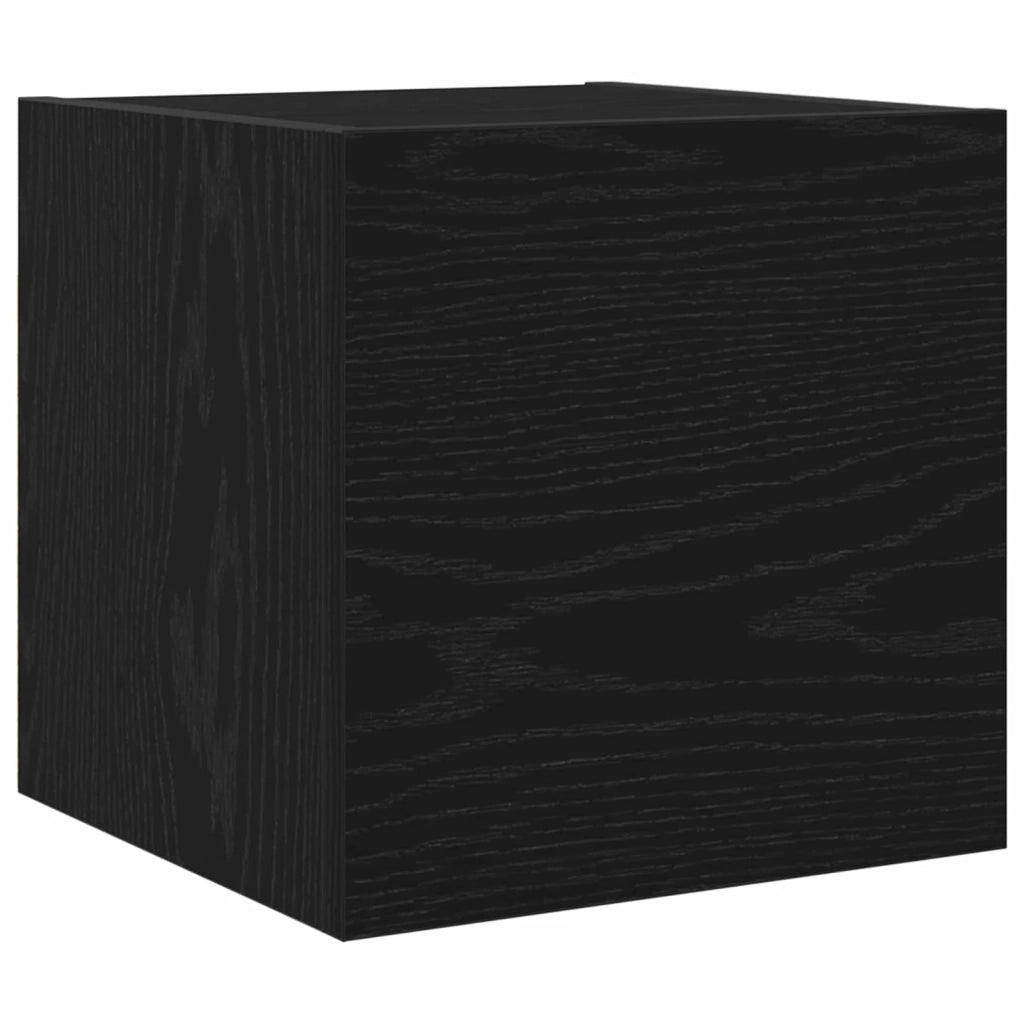 Set mobile TV 8 pcs Rovere Nero Legno multistrato 3332585