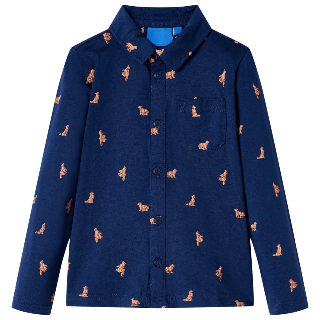 Camicia per Bambini Blu Marino 104 12975