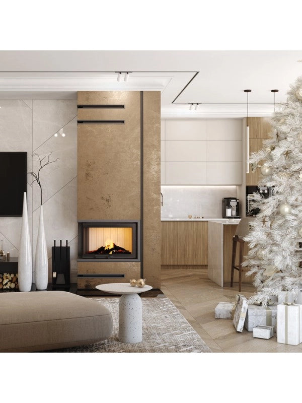 Caminetto ad angolo Inserto Apertura sinistra Energy Up 75x50x47 (15,1 kW) ECO