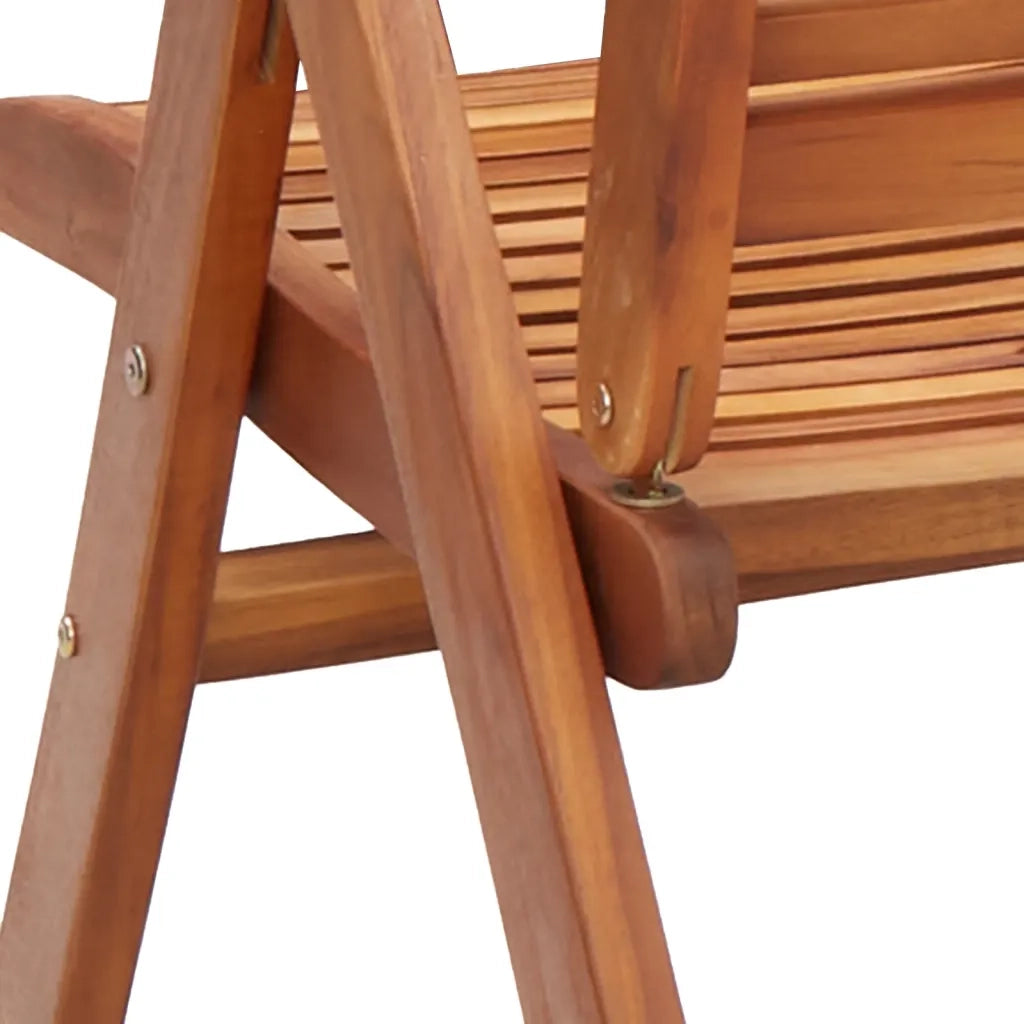 Sedie pieghevoli reclinabili, 6 pezzi, 56x72x107 cm, in legno massello di acacia 3214478