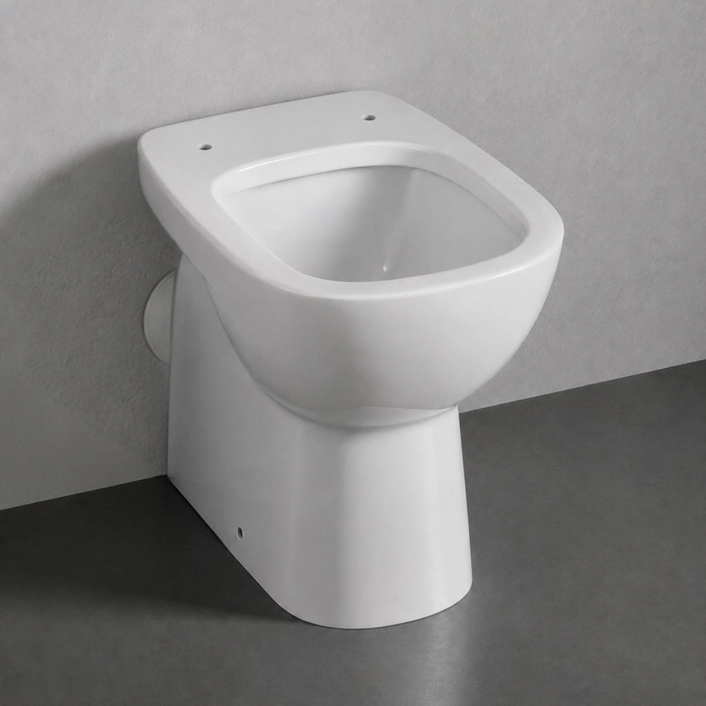 Vaso tradizionale scarico a parete bianco Gemma 2 di Dolomite
