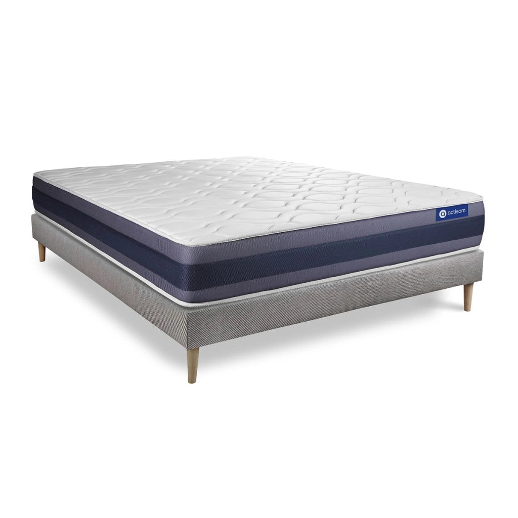 Kit rete e materasso Actilatex morpho 130x190cm - Spessore : 24cm - Lattice e memory foam - Bilanciato -