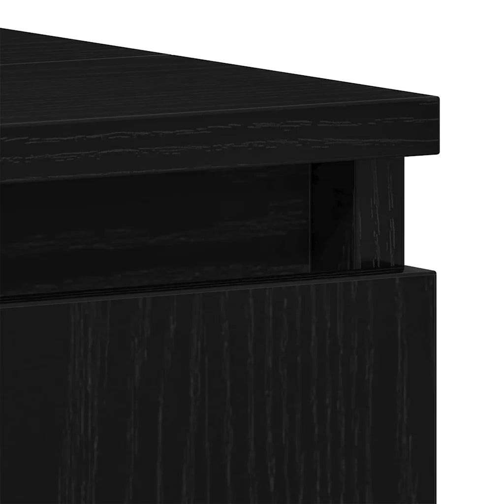 Mobile da Bagno Rovere Nero 80 x 33 x 60 cm Legno multistrato 862895