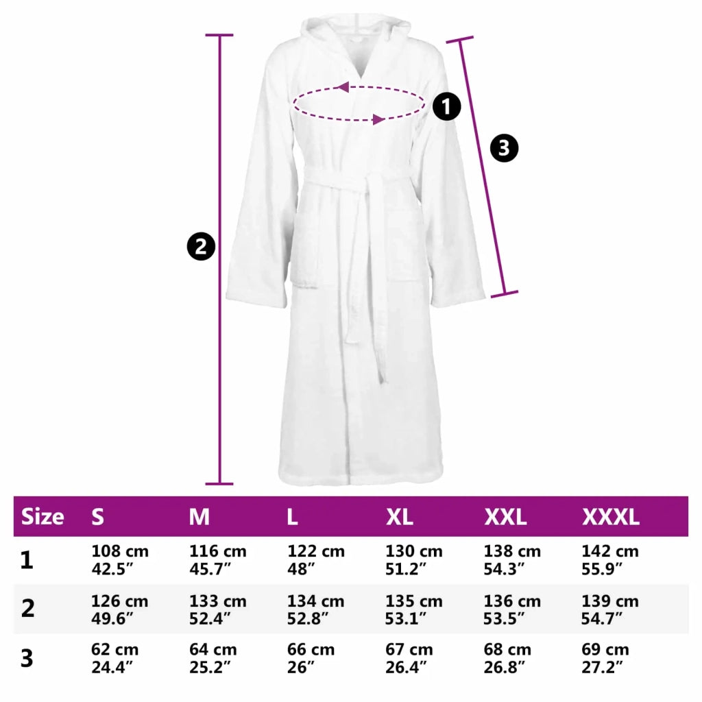 Accappatoio KINN Bianco M Cotone CFW8119944