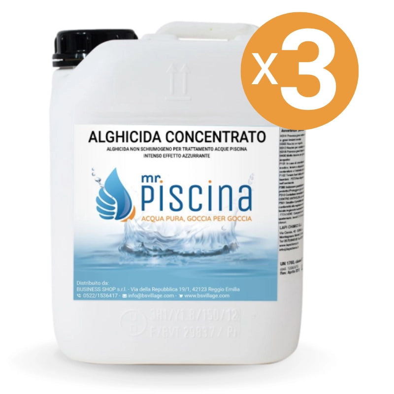 Antialghe piscina ALGHICIDA CONCENTRATO - Tripla Azione Quantità confezione: 3 confezioni