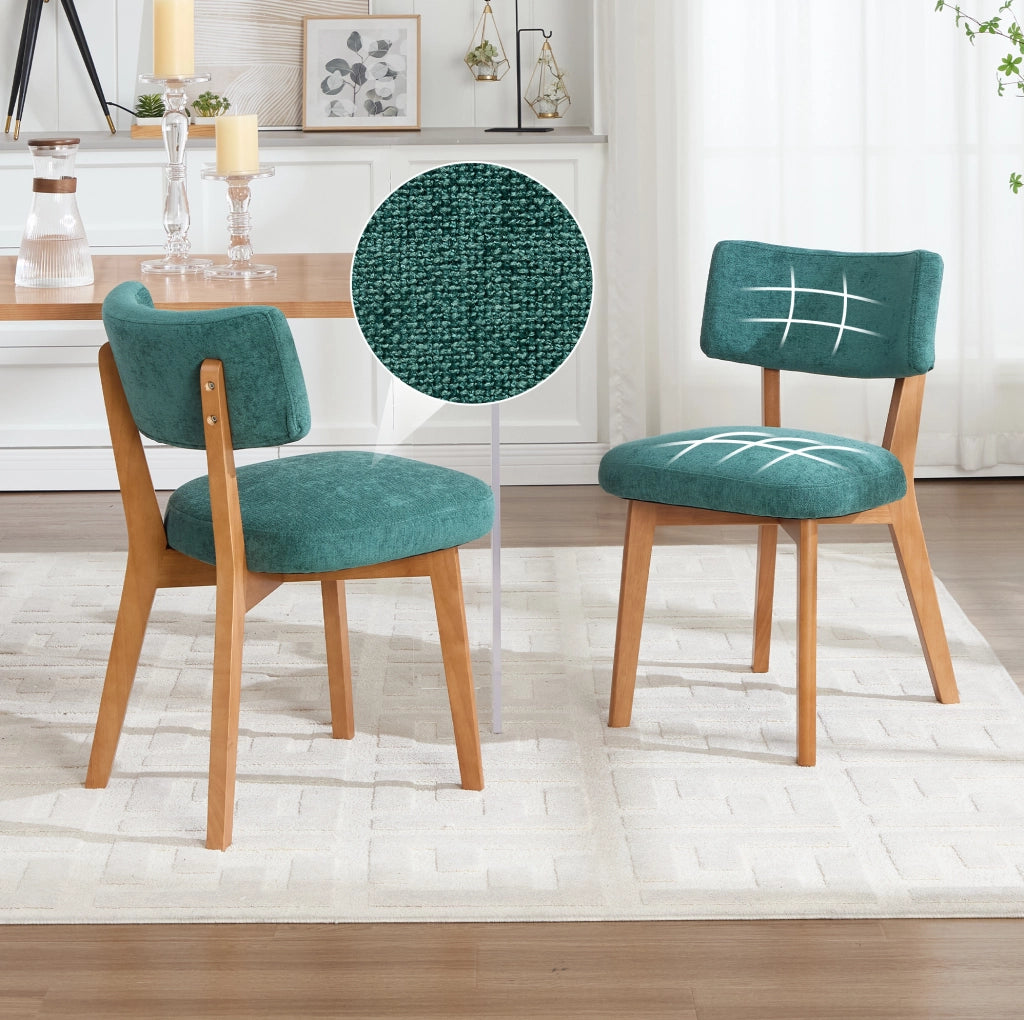 SEDIA da pranzo Set da 2 pezzi 54,5x47x77 cm Legno Verde