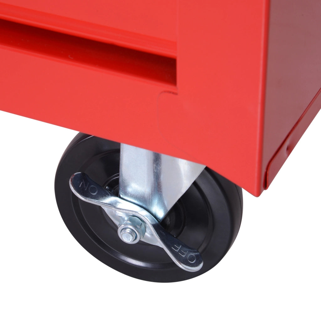 Carrello Porta Attrezzi con 7 Cassetti ¨C Minimal ¨C Rosso