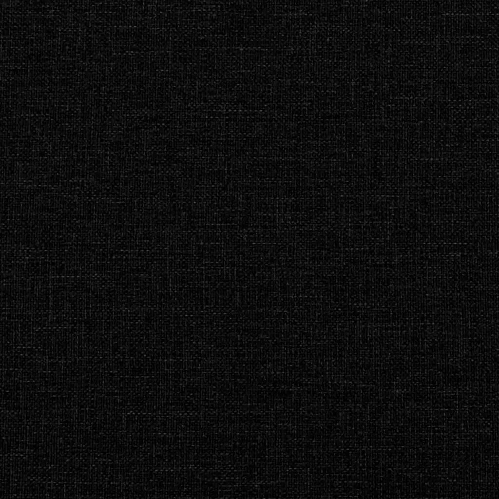 Letto matrimoniale | Letto per adulti | Giroletto senza Materasso Nero 140x190 cm in Tessuto