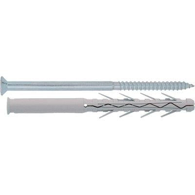 TASSELLO NYLON PROLUNGATO TUP4/V FRIULSIDER - VITE TSP CAVA PZ TUP4/V 10X 85 CF=PZ 100- 1 confezioni