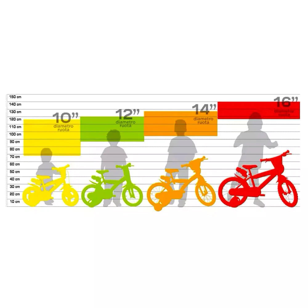 Bicicletta per Bambina 16" 2 Freni Disney Princess Rosa