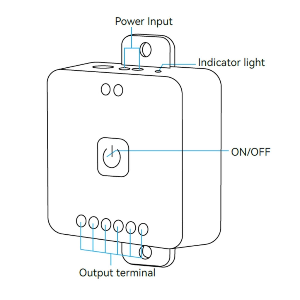 Led Dimmer WIFI RF 2.4G, App TUYA, Smart Life Max 12A DC 12V 24V, 56X56X20mm