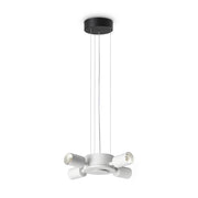Lampadario Collezione SET 4 Luci E27 Nero Dimmerabile Ideal Lux