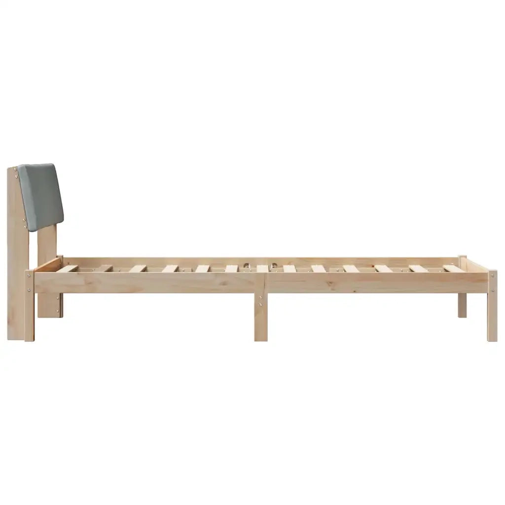 Struttura del Letto Marrone e grigio chiaro 90 x 190 cm 878574
