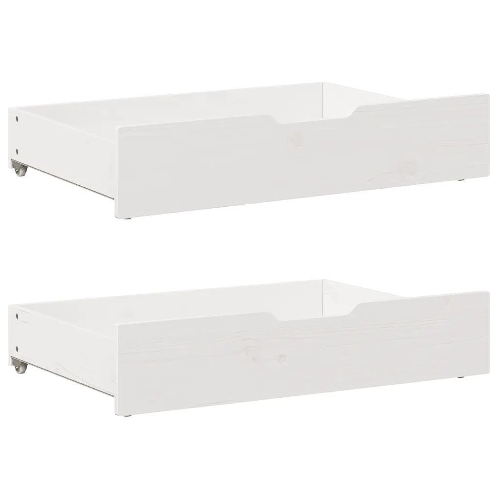 Letto senza Materasso-Struttura Letto Bianco 180x200 cm Legno Massello di Pino 467812