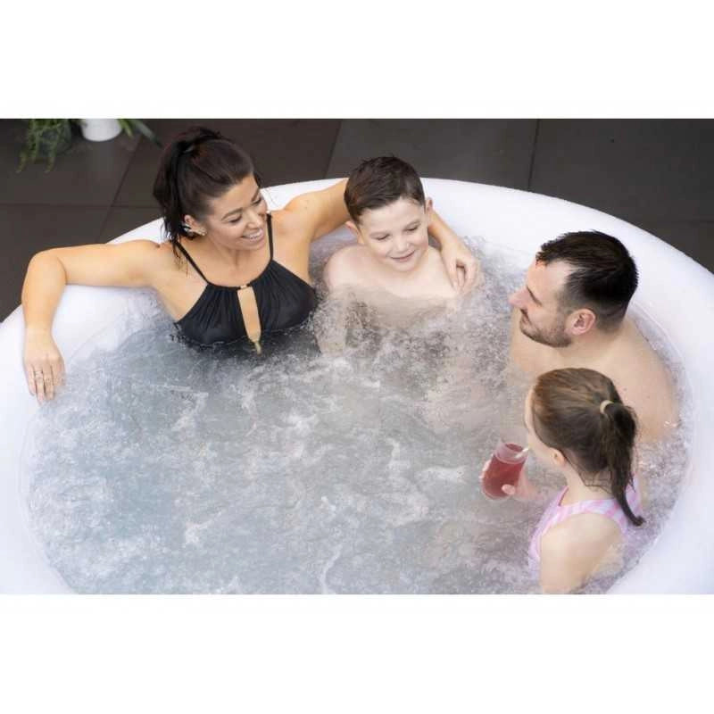 Spa gonfiabile idromassaggio da esterno 2-4 persone con pompa filtro e copertura, diametro 180 cm altezza 66 cm temperatura 40°C - Bestway
