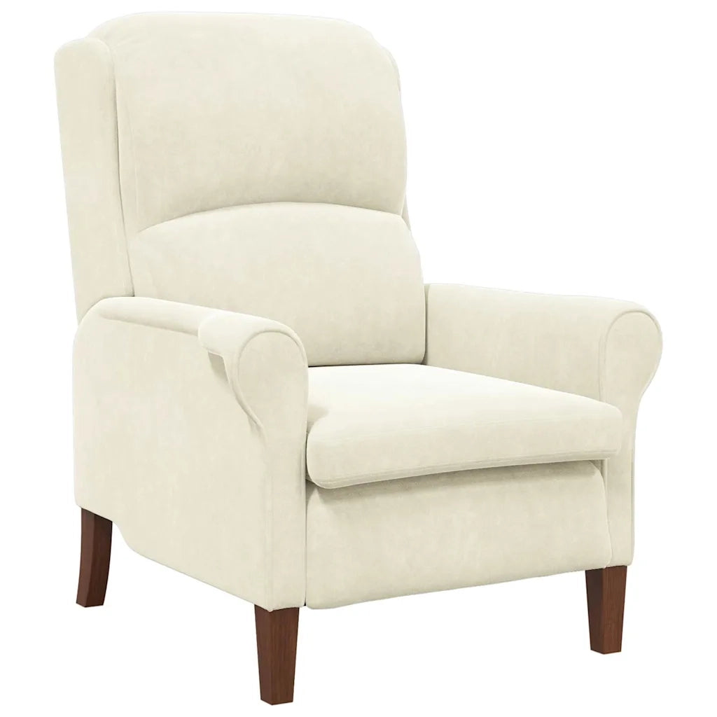 poltrona Crema 76 x 94 x 102 cm Velluto