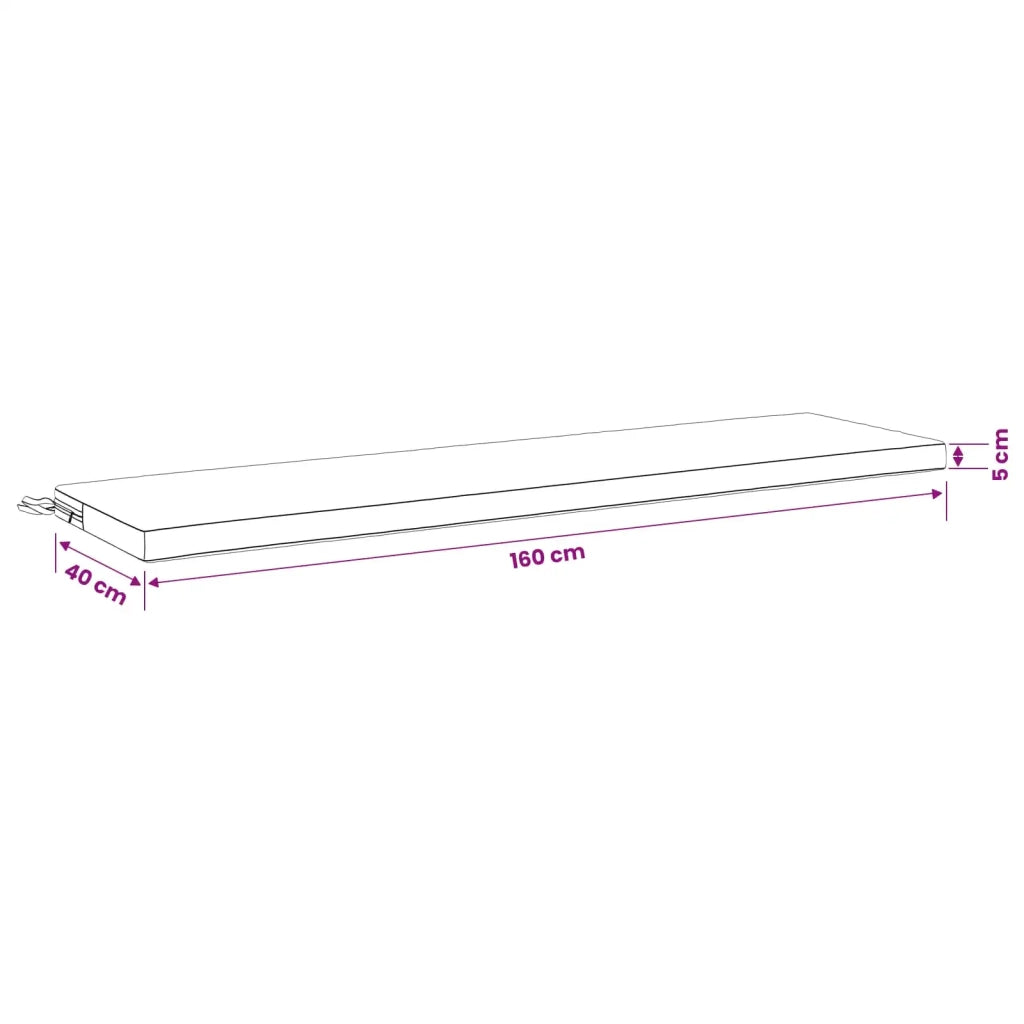 Cuscino per panchina SOEST 100% Poliestere Multicolore 949058
