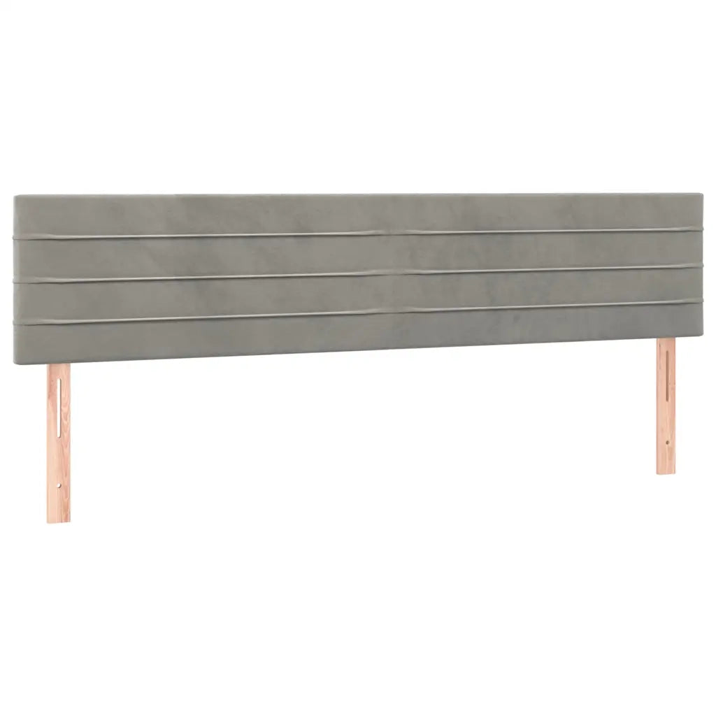 Letto a Molle con Materasso e LED Grigio Chiaro 180x200 cm 3134477