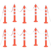 Dissuasori Traffico con Catena 10 pz 75 cm in PE 150964
