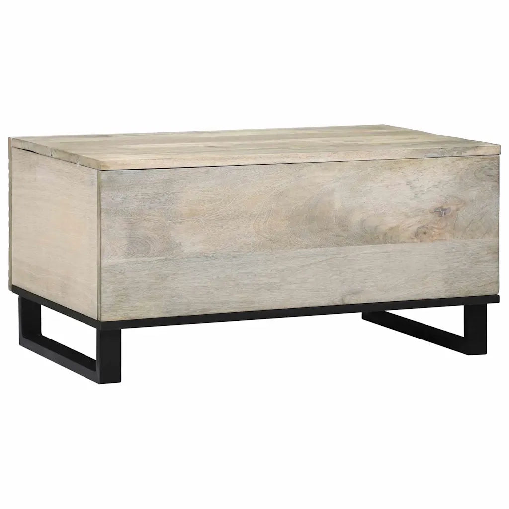 Tavolino da Salotto-Tavolino da soggiorno-Tavolo Beige e Nero 80 x 50 x 40 cm 801469