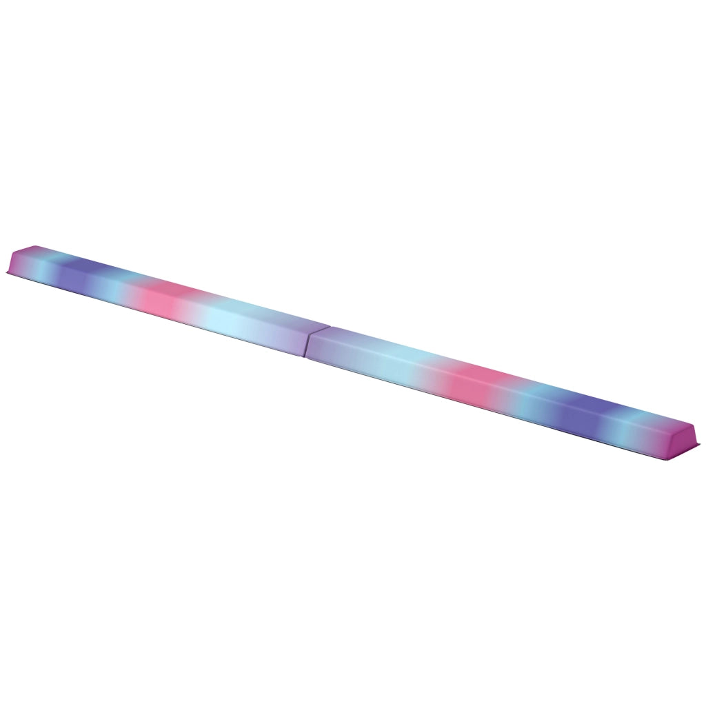 Poutre Gymnastique Pliable 236 cm en Tissu Oxford Multicolore