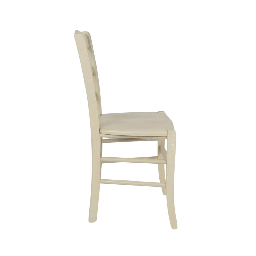 Sedia decoro crema corda 43x45x88 cm