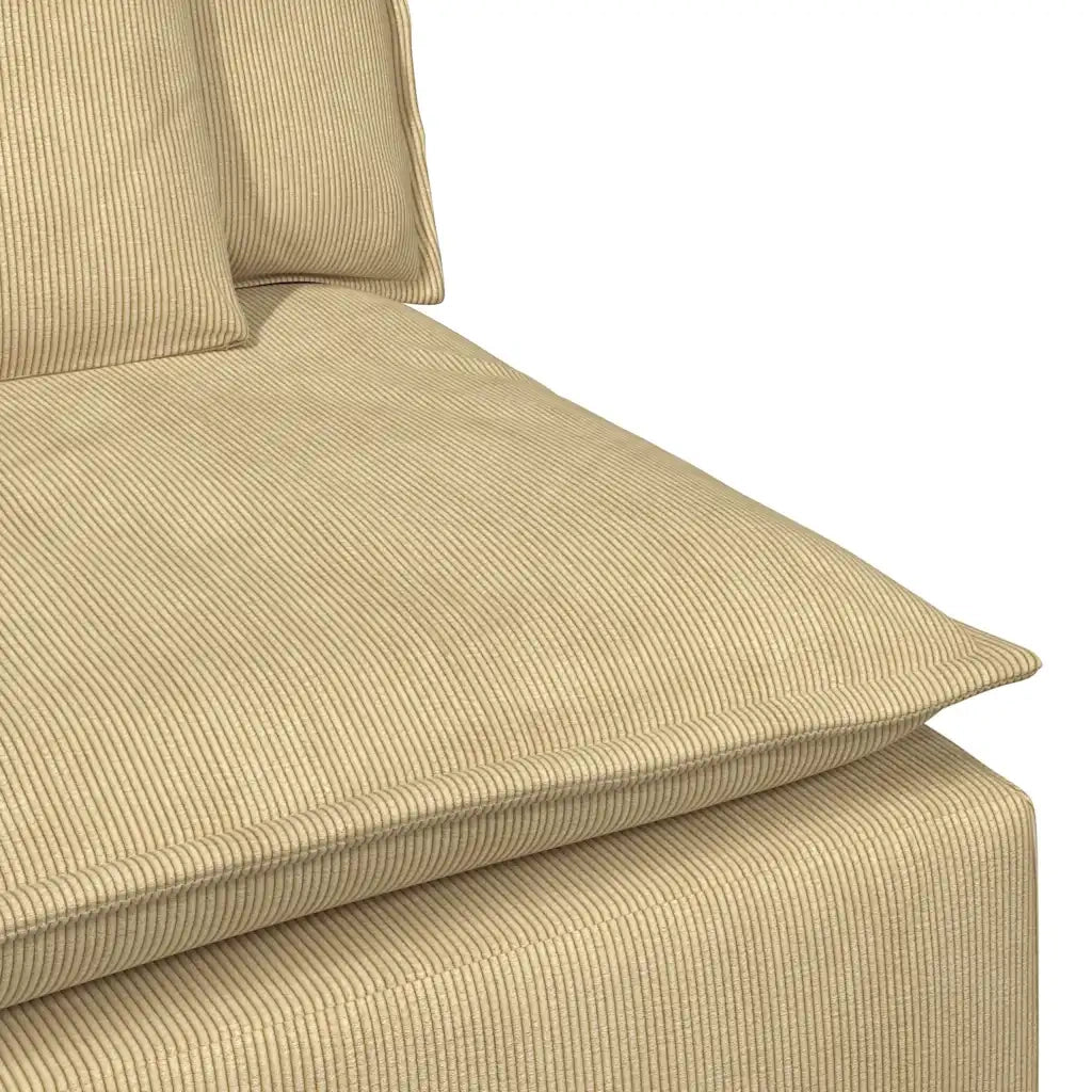 Modulo Centrale Divano Modulare con Cuscini Verde Grigio 100 cm 4104441