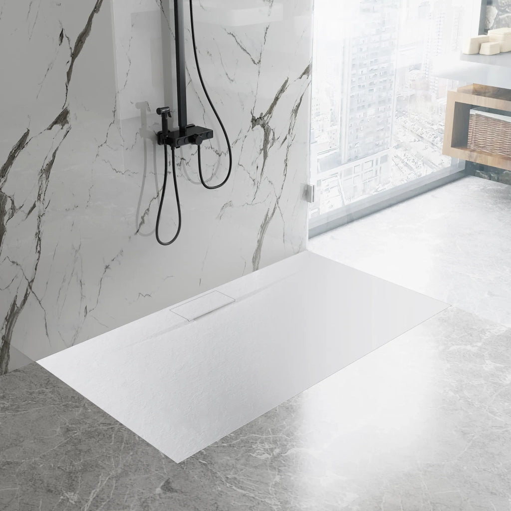Piatto Doccia Bazalt Long White 80x100