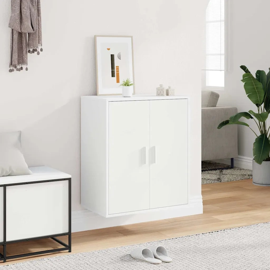 Scarpiera Bianca 60x35x70 cm in Legno Multistrato 808918